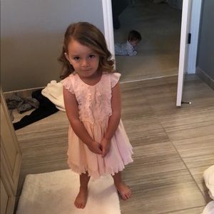 Janie jack pink dress size 3